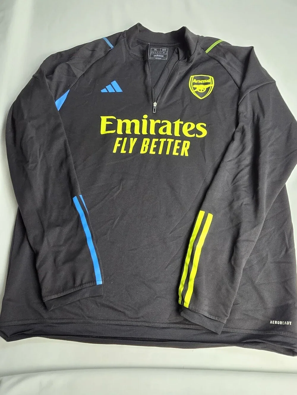 Arsenal adidas 23/24 Training Quarter Zip Pullover Top Fly Emirates UFA Soccer